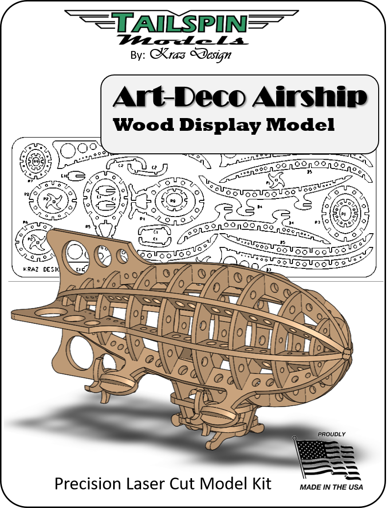 Wood Airship Display Model